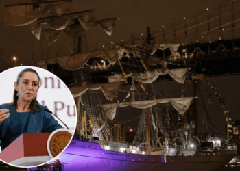 Marina ya tiene sus hipótesis sobre choque del buque Cuauhtémoc: Sheinbaum