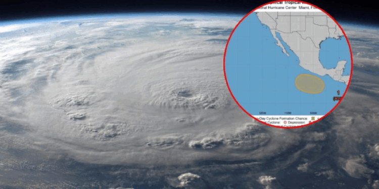 Huracán Alvin incrementa a 40% su potencial de formación