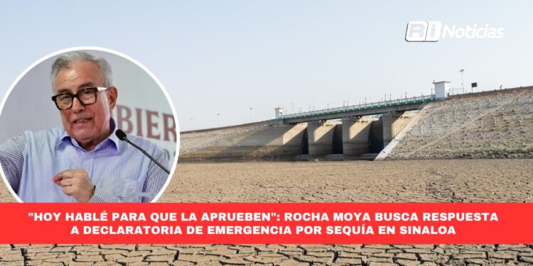 “Hoy hablé para que la aprueben”: Rocha Moya busca respuesta a declaratoria de emergencia por sequía en Sinaloa