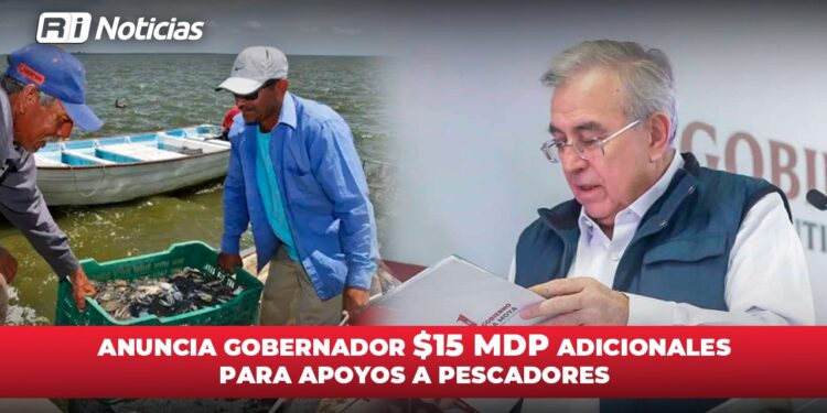 Anuncia Gobernador 15 mdp adicionales para apoyos para pescadores