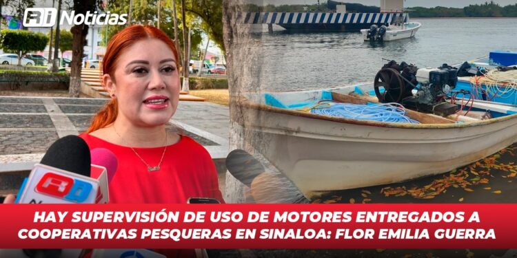 Hay supervisión de uso de motores entregados a cooperativas pesqueras en Sinaloa: Flor Emilia Guerra