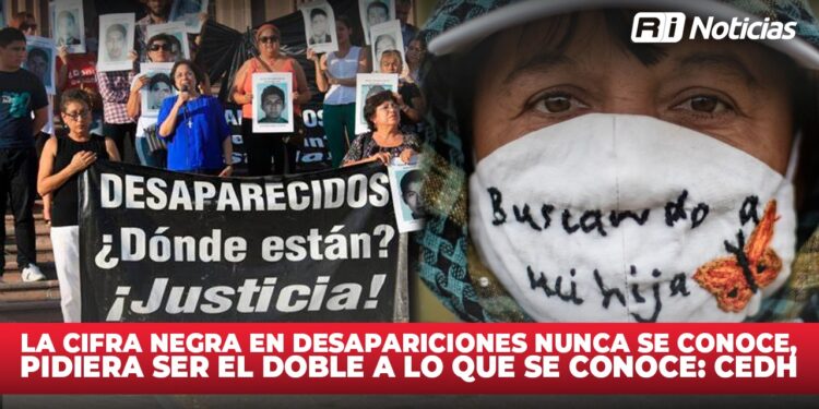 La cifra negra en desapariciones nunca se conoce, pudiera ser el doble a lo que se conoce: CEDH
