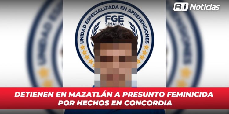 Detienen en Mazatlán a presunto feminicida por hechos en Concordia