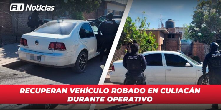 Recuperan vehículo robado en Culiacán durante operativo