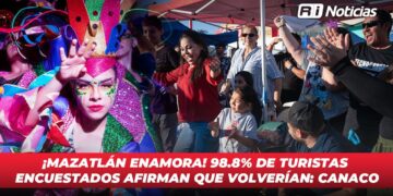 ¡Mazatlán Enamora! 98.8% de turistas encuestados afirman que volverían: CANACO