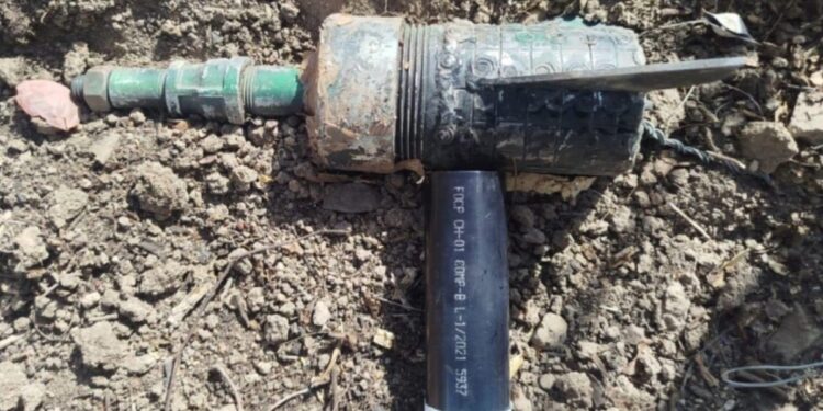 Aseguran artefacto explosivo frente al IMSS en Villa Juárez, Navolato