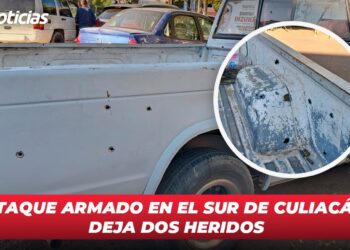 Ataque armado en el sur de Culiacán deja dos heridos