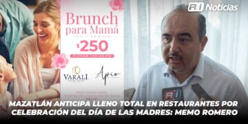 Mazatlán anticipa lleno total en restaurantes por celebración del Día de las Madres: Memo Romero