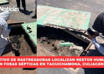 Colectivo de rastreadoras localizan restos humanos en fosas sépticas en Tacuichamona, Culiacán