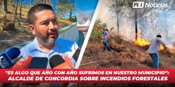 “Es algo que año con año sufrimos en nuestro municipio”: Alcalde de Concordia sobre incendios forestales