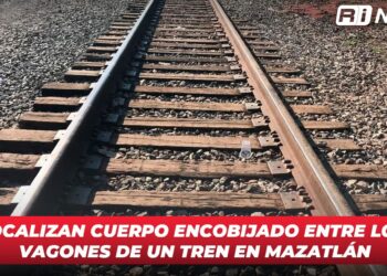 Localizan cuerpo encobijado entre los vagones de un tren en Mazatlán