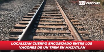 Localizan cuerpo encobijado entre los vagones de un tren en Mazatlán