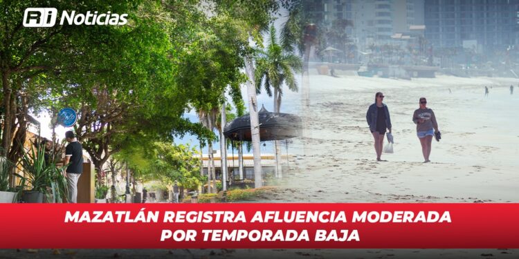 Mazatlán registra afluencia moderada por temporada baja