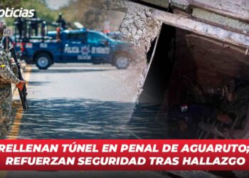Rellenan túnel en penal de Aguaruto; refuerzan seguridad tras hallazgo
