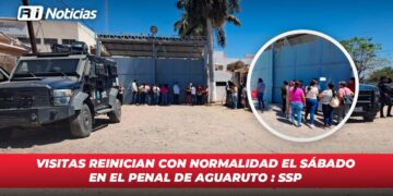Visitas reinician con normalidad para el sábado en el penal de Aguaruto: SSP