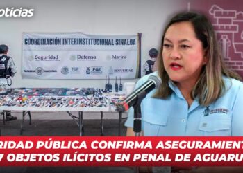 Seguridad Pública confirma aseguramiento de 187 objetos ilícitos en penal de Aguaruto