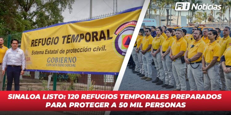 Sinaloa Listo: 120 refugios temporales preparados para proteger a 50 mil personas