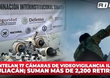 Desmantelan 17 cámaras de videovigilancia ilegales en Culiacán; suman más de 2,200 retiradas