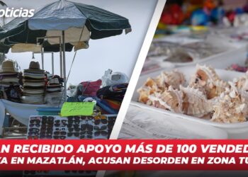 No han recibido apoyo más de 100 vendedores de playa en Mazatlán, acusan desorden en zona turística