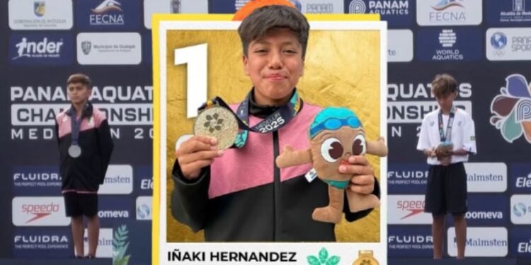 ¿Quién es Iñaki Fernández?, el clavadista mexicano de 12 años que ganó medalla de oro en Colombia