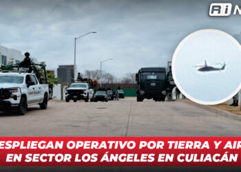Despliegan operativo por tierra y aire en sector Los Ángeles en Culiacán