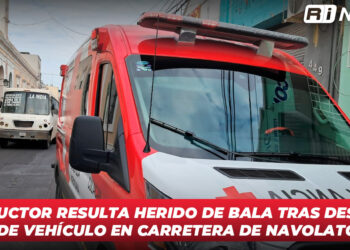 Conductor resulta herido de bala tras despojo de vehículo en carretera de Navolato
