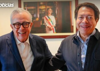 Gobernador Rocha y Mario Delgado titular de la SEP se reúnen para revisar obras de infraestructura educativa en proceso y para 2026