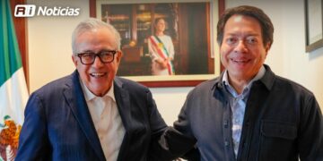 Gobernador Rocha y Mario Delgado titular de la SEP se reúnen para revisar obras de infraestructura educativa en proceso y para 2026