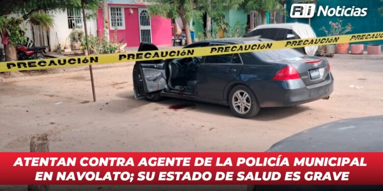 Atentan contra agente de la Policía Municipal en Navolato; su estado de salud es grave