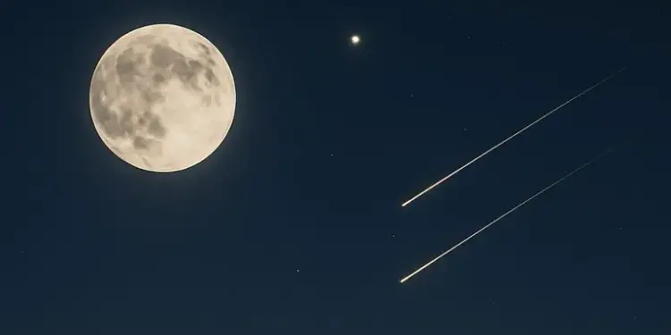 Fenómenos astronómicos julio 2025: luna llena, meteoros y Mercurio