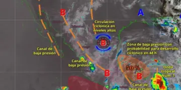 Clima en México: Baja presión podría evolucionar a ciclón tropical este fin de semana