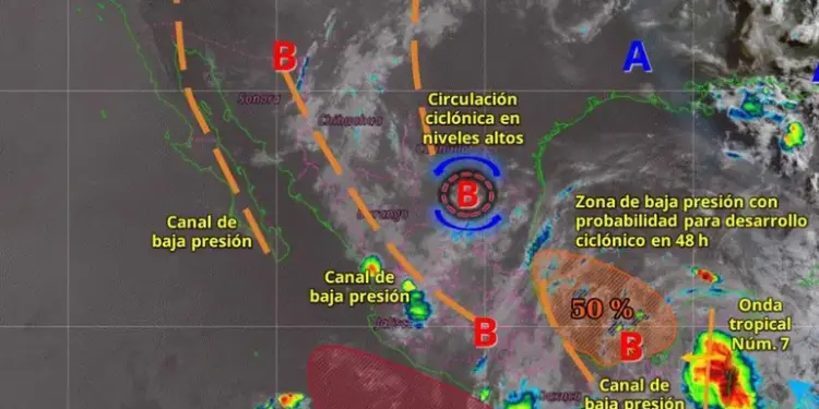 Clima en México: Baja presión podría evolucionar a ciclón tropical este fin de semana