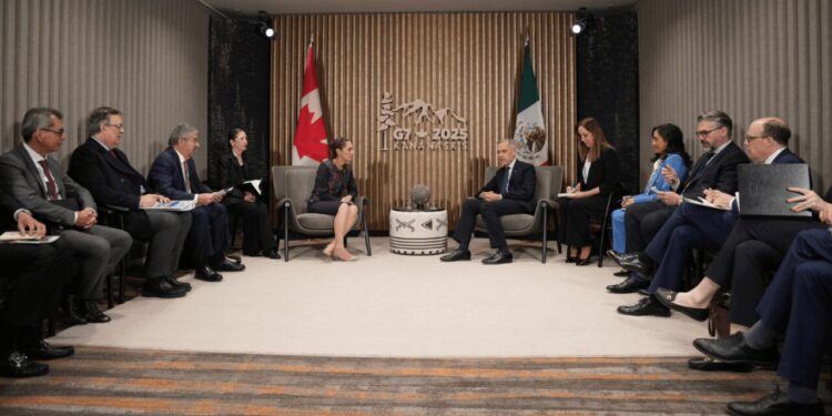 Sheinbaum propuso una cumbre del bienestar y fortalecer lazos económicos en el G7