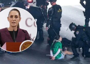 Sheinbaum califica de “injusta” la detención a golpes de un mexicano en EE.UU.