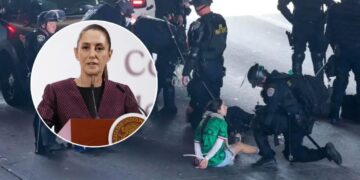 Sheinbaum califica de “injusta” la detención a golpes de un mexicano en EE.UU.
