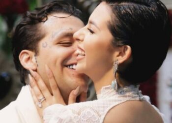 “Se ve fastidiado Christian Nodal”: Maryfer sobre el pellizco que le dio Ángela Aguilar a su esposo