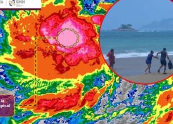 Tormenta tropical Dalila provocará lluvias de hasta 150 mm por 24 horas: Trayectoria