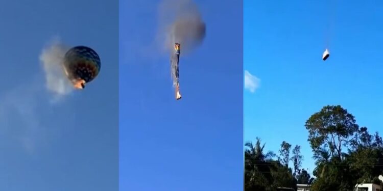Al menos ocho muertos al caer un globo aerostático con 21 pasajeros a bordo en Brasil