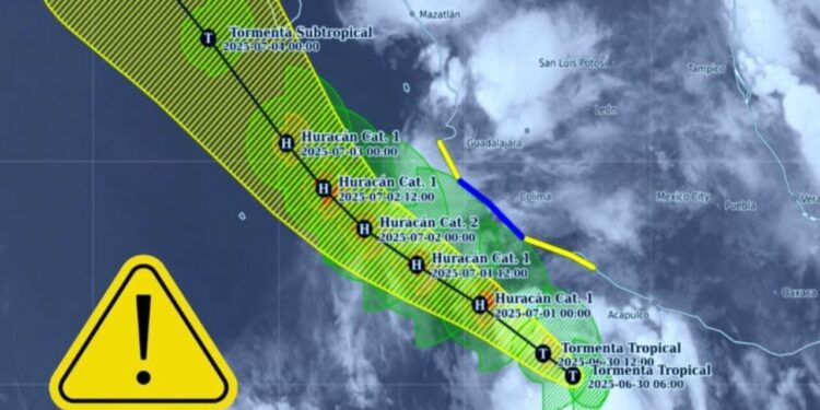 Tormenta tropical Flossie será huracán el martes 1 de julio: LISTA de estados que impactará