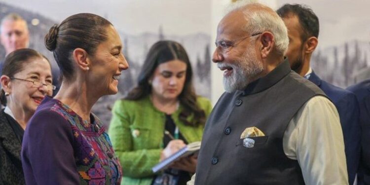 Sheinbaum se reúne con Narendra Modi; acuerdan fortalecer relación México-India