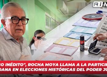 “Es algo inédito”, Rocha Moya llama a la participación ciudadana en elecciones históricas del Poder Judicial