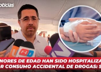 La Secretaría de Salud reporta el ingreso de 4 menores de edad por consumo accidental de droga