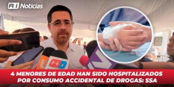 La Secretaría de Salud reporta el ingreso de 4 menores de edad por consumo accidental de droga