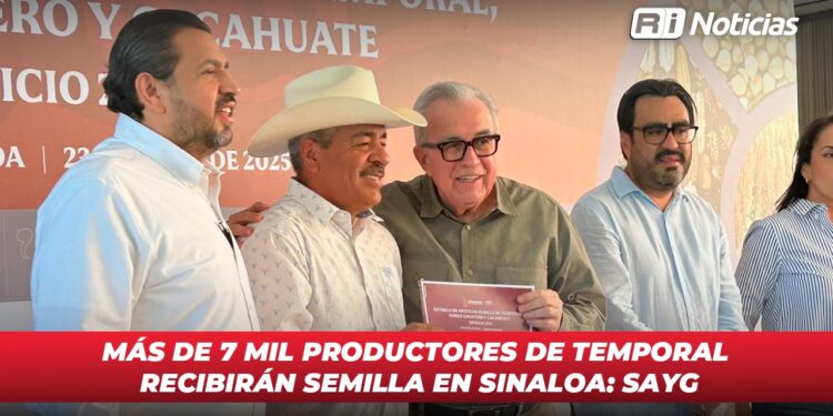 Más de 7 mil productores de temporal recibirán semilla en Sinaloa: SAyG
