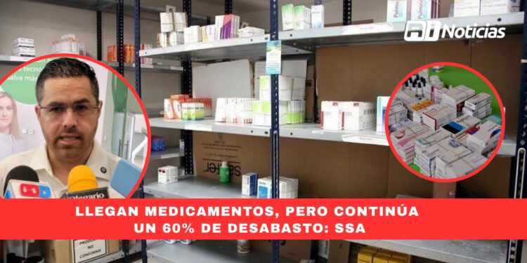 El desabasto de medicamentos en Sinaloa es del 60%: SSA