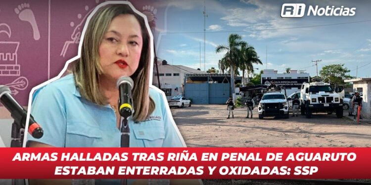 Armas halladas tras riña en penal de Aguaruto estaban enterradas y oxidadas: SSP