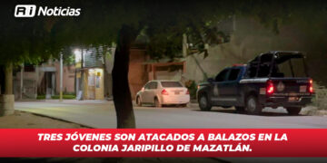 Tres jóvenes son atacados a balazos en la colonia Jaripillo de Mazatlán