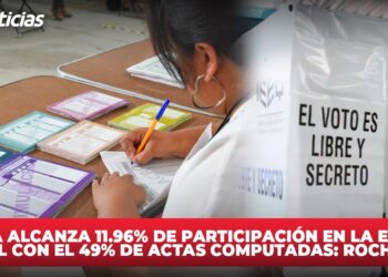Sinaloa alcanza 11.96% de participación en la Elección Judicial con el 49% de actas computadas: Rocha Moya