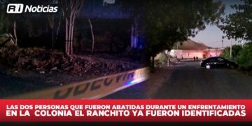 Identifican a los dos abatidos en enfrentamiento armado en la colonia El Ranchito