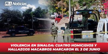 Violencia en Sinaloa: cuatro homicidios y hallazgos macabros marcaron el 3 de Junio